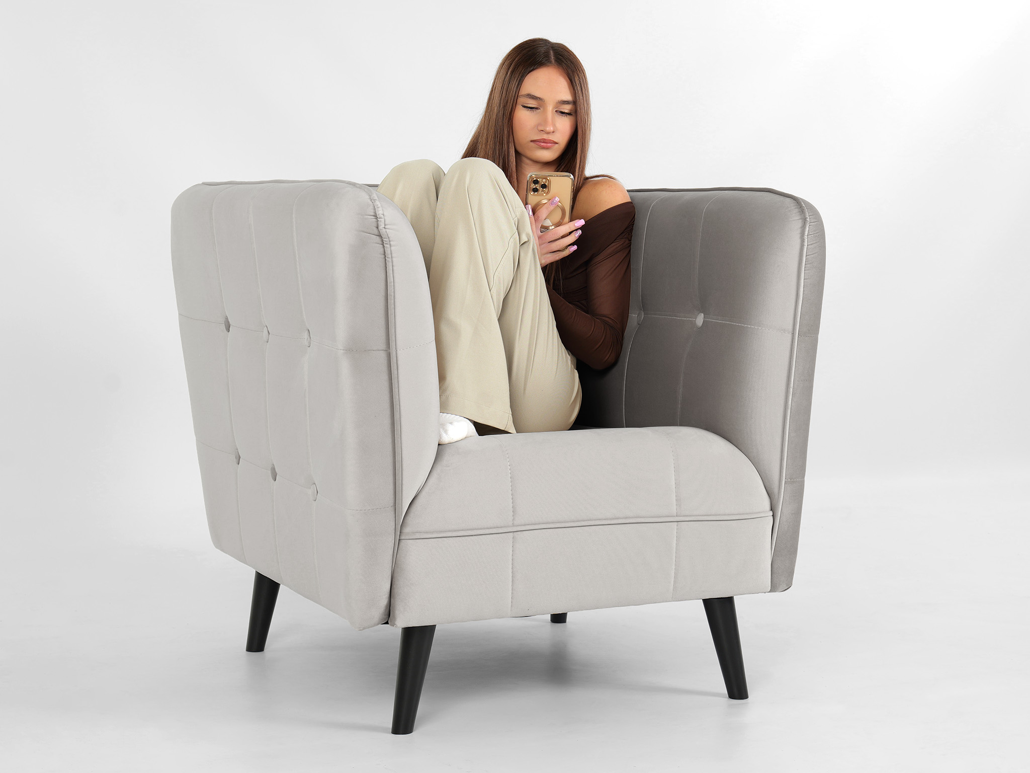 Wilsondo CASTELLO fotel - szürke