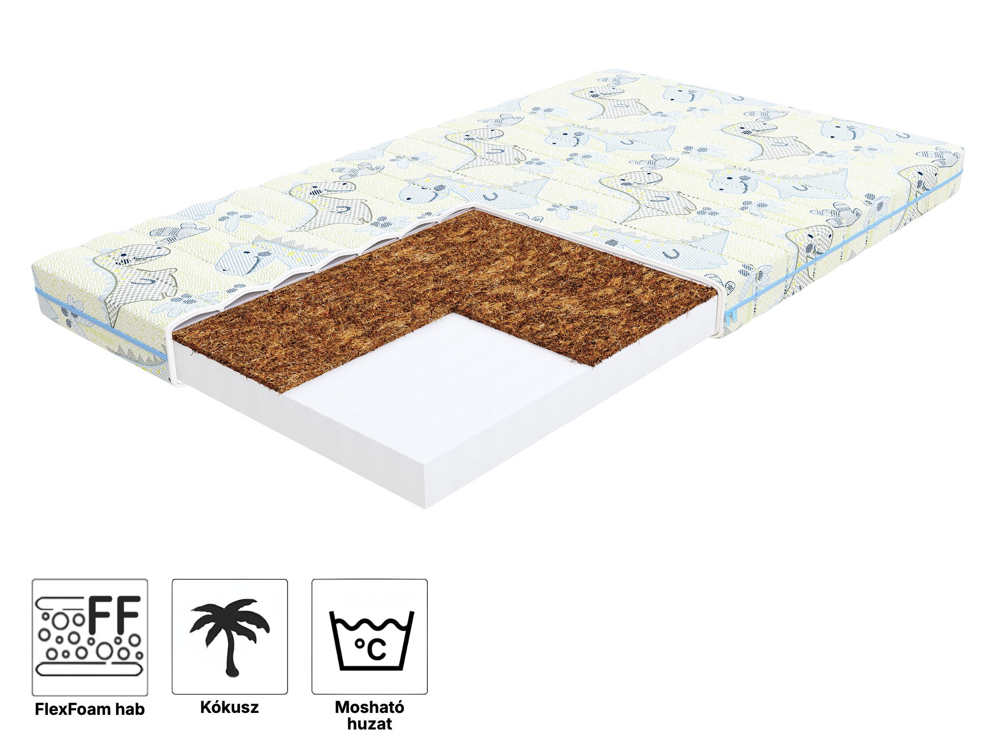 Jaamatrac CALMER gyerekmatrac kókusszal 80x160