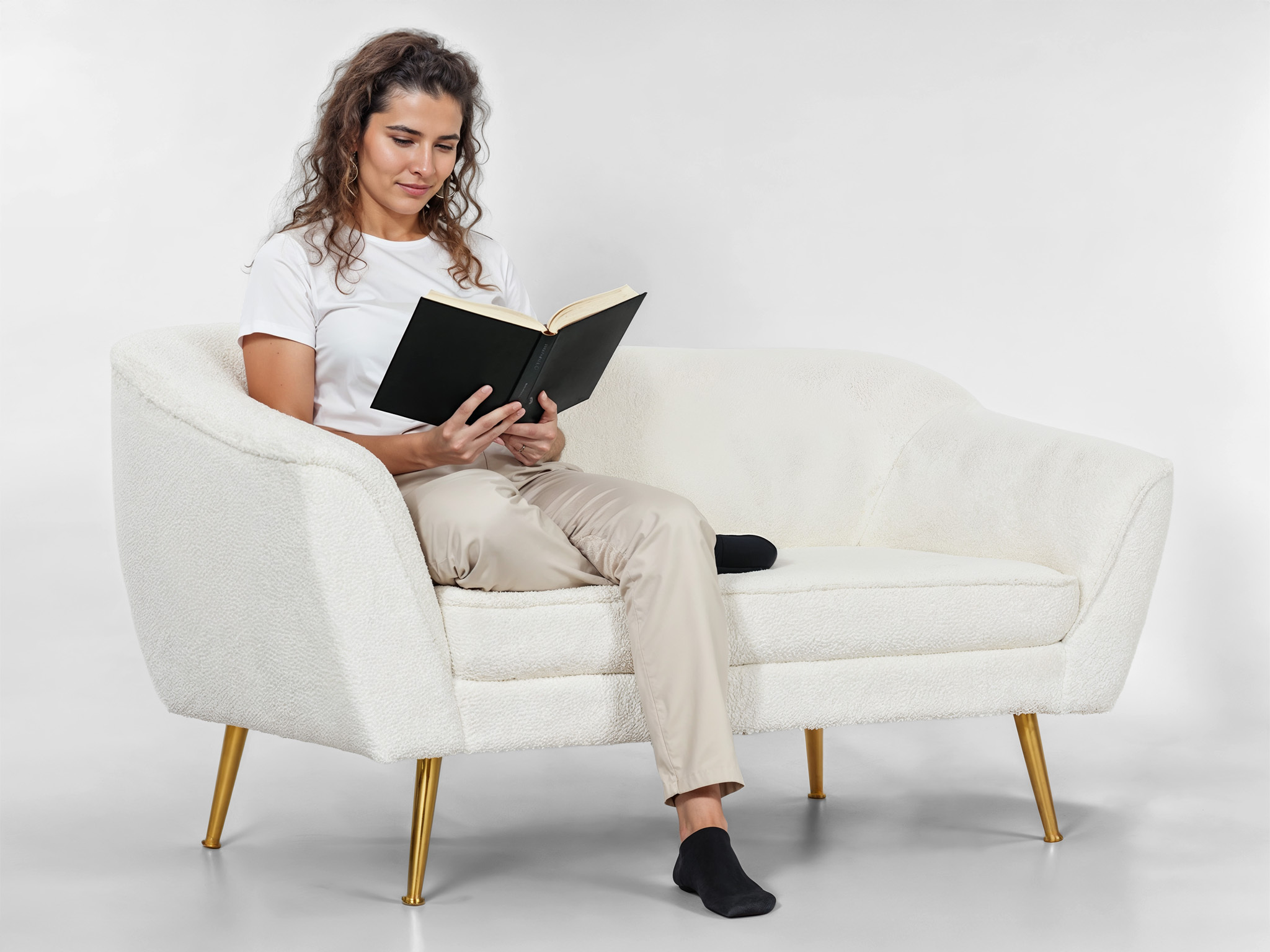 Wilsondo BOWY II buklé kanapé - fehér