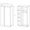 Ruhásszekrény Penny 96 - fehér