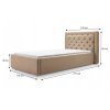 VALERIE kárpitozott ágy 90x200