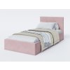 Egyszemélyes kárpitozott Ingrit ágy 200x90 - rózaszín