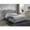 ASPEN Velvet franciaágy - szürke