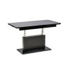 Bővíthető OPTI dohányzóasztal / étkezőasztal - fekete