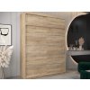 ALYXIA gardróbszekrény 180/200 - sonoma tölgy