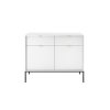 Komód Nova KSZ104 - fehér fekete lábakkal