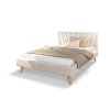 HEAVEN egyszemélyes kárpitozott ágy 120x200 - krémszín