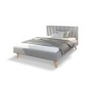 HEAVEN egyszemélyes kárpitozott ágy 120x200 - szürke