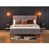 FRANCESCA kárpitozott franciaágy 160x200 - szürke