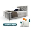 GULIETTE ágyneműtartós kárpitozott boxspring ágy matracokkal