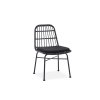 Rattan kerti szék K401 - fekete