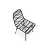 Rattan kerti szék K401 - fekete