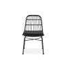 Rattan kerti szék K401 - fekete