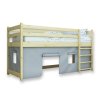 BUNKIE tömör fa gyerek galériaágy 90x200 - borovi