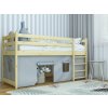 BUNKIE tömör fa gyerek galériaágy 90x200 - borovi