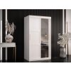 RAMIRO II tükrös ruhásszekrény 100/120 - fehér