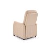 FELIPE bézs relax fotel - magas háttámlával