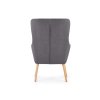 COTTO sötétszürke füles fotel - háttámlával