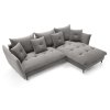 GLAM L alakú kanapé - szürke