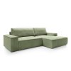FIORD zöld kihúzható sarok ülőgarnitúra
