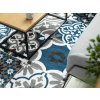 Szürke-kék RYAD keleti mintás szőnyeg