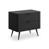LANTE G2s retro fekete éjjeliszekrény