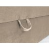 KAYLA kárpitozott bézs boxspring ágy - fogantyú