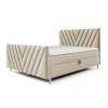 BENO PLUS kárpitozott boxspring bézs franciaágy