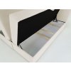 ALURIA krémszínű boxspring ágy alacsony lábakkal