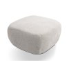 OLIO világosszürke kárpitozott puff a sarokkanapéhoz