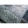 Szürke-fekete téglalap alakú Patchwork szőnyeg