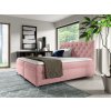 GULIETTE rózsaszín boxspring ágy matracokkal 120x200