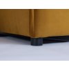 PATRIK mustársárga kanapé fekete lábakkal