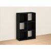 CATCHY 6P fekete polcos szekrény