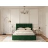 Zöld Lucerna kárpitozott ágy 90x200