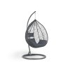 Navan szürke tojás alakú függőfotel