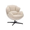 BETTA bézs forgófotel fekete lábakkal