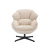 BETTA bézs forgó fotel fekete lábakkal