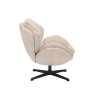BETTA bézs forgófotel fekete lábakkal