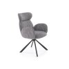K571 szürke forgófotel fekete lábakkal
