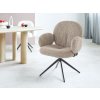 Bézs K568 forgófotel fekete lábakkal