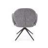 K568 szürke forgófotel fekete lábakkal