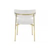 ELTON krémszínű étkezőszék arany színű lábakkal
