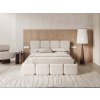 DELICATO fehér kárpitozott franciaágy 140x200