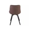 NOTTI cappuccino étkezőszék fekete fém lábakkal