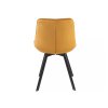 NOTTI mustársárga bársonyos szövettel kárpitozott étkezőszék