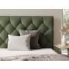 BEST 4 zöld ágyneműtartós franciaágy 140x200 steppelt háttámlával