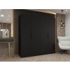 MARBELLA 1 fekete négyajtós gardróbszekrény 200