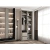 COMO 3 kasmír kétajtós ruhásszekrény 100x246x50