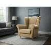 LOFT világossárga skandináv stílusú füles fotel